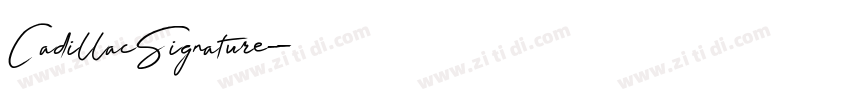 CadillacSignature字体转换