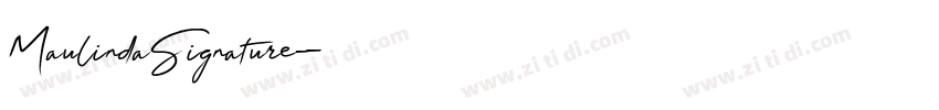 MaulindaSignature字体转换