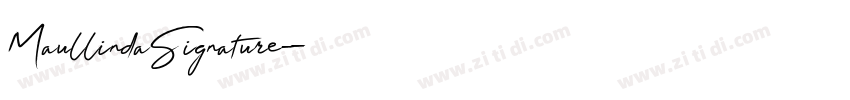 MaullindaSignature字体转换