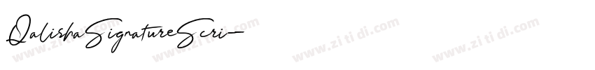 QalishaSignatureScri字体转换