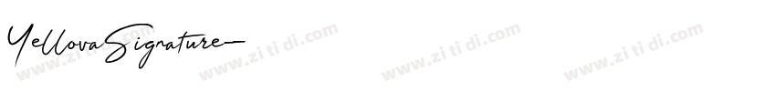YellovaSignature字体转换