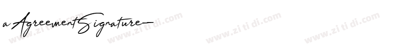 aAgreementSignature字体转换