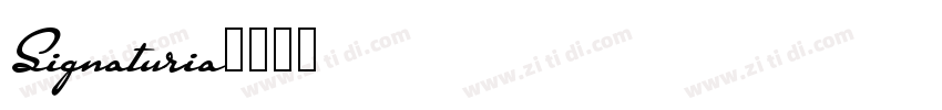 Signaturia字体转换