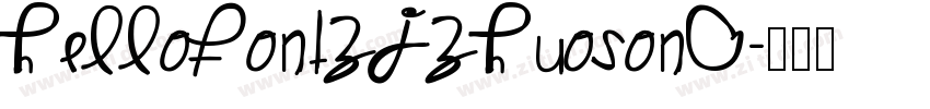 HelloFontZJZhuoSong字体转换