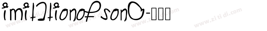 ImitationofSong字体转换