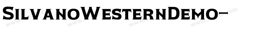 SilvanoWesternDemo字体转换 SilvanoWesternDemo字体转换