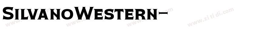 SilvanoWestern字体转换
