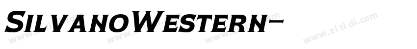 SilvanoWestern字体转换