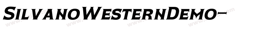 SilvanoWesternDemo字体转换 SilvanoWesternDemo字体转换
