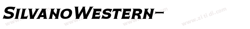 SilvanoWestern字体转换