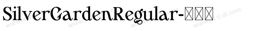 SilverGardenRegular字体转换