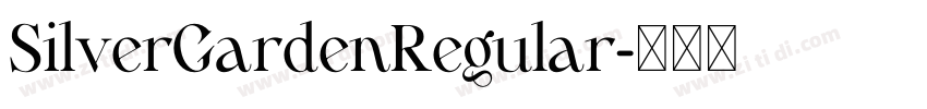 SilverGardenRegular字体转换