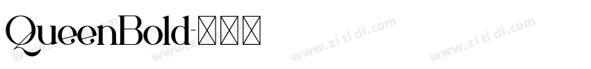 QueenBold字体转换