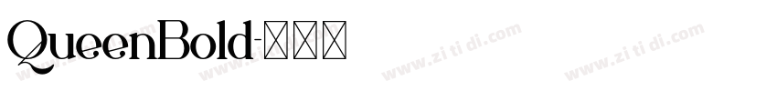 QueenBold字体转换