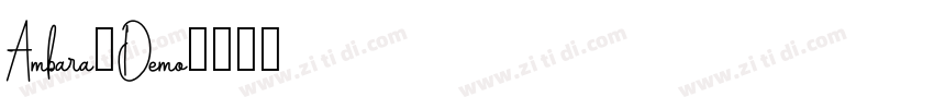 Ambara_Demo字体转换