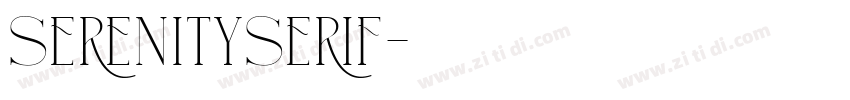 SerenitySerif字体转换