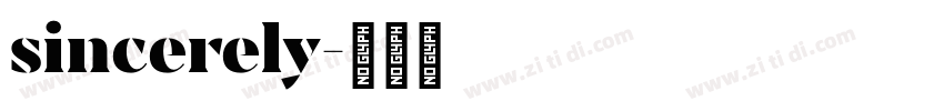 sincerely字体转换