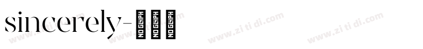 sincerely字体转换