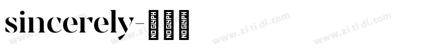 sincerely字体转换