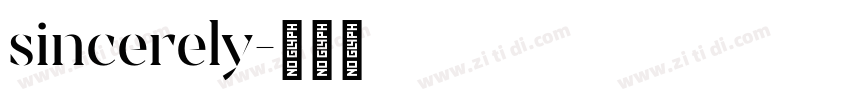 sincerely字体转换
