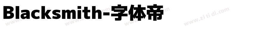Blacksmith字体转换