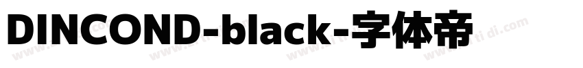DINCOND-black字体转换