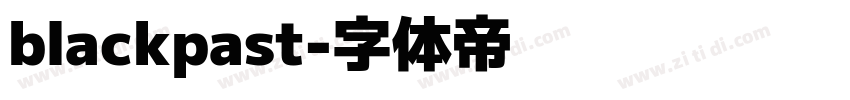 blackpast字体转换