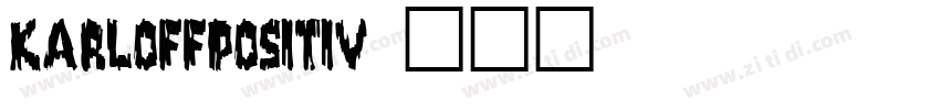 KarloffPositiv字体转换