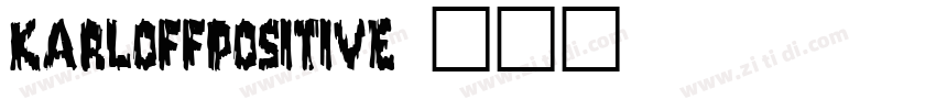 KarloffPositive字体转换