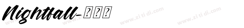 Nightfall字体转换