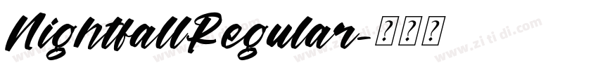 NightfallRegular字体转换
