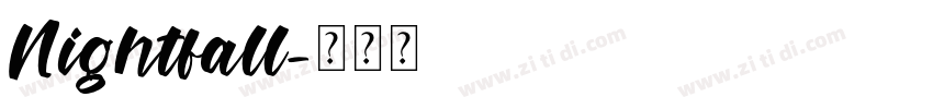 Nightfall字体转换