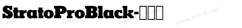 StratoProBlack字体转换