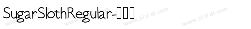 SugarSlothRegular字体转换