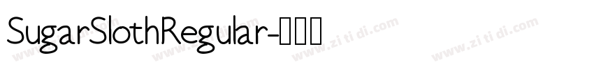 SugarSlothRegular字体转换
