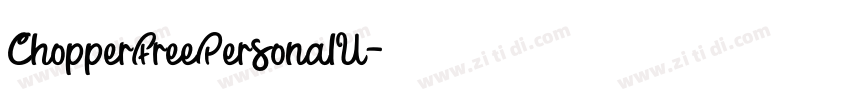 ChopperFreePersonalU字体转换