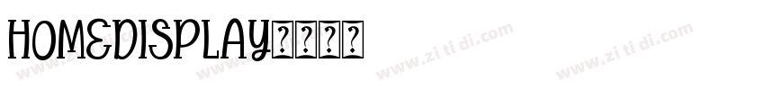 HomeDisplay字体转换