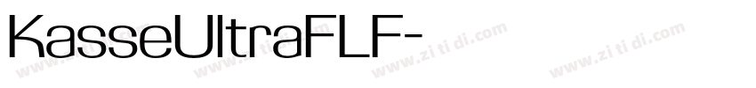 KasseUltraFLF字体转换
