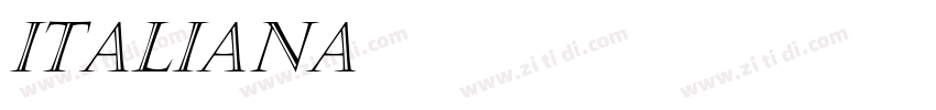 Italiana字体转换 Italiana字体转换