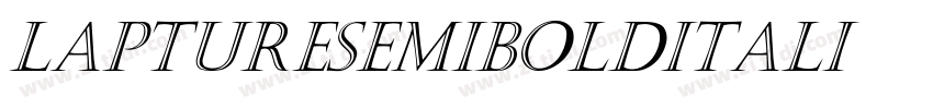 LaptureSemiboldItali字体转换