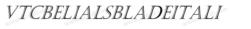 VTCBelialsBladeItali字体转换