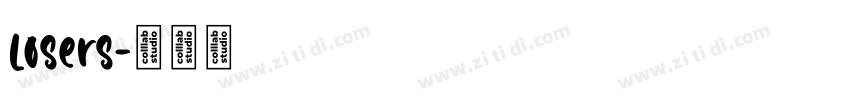 losers字体转换