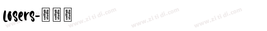 losers字体转换