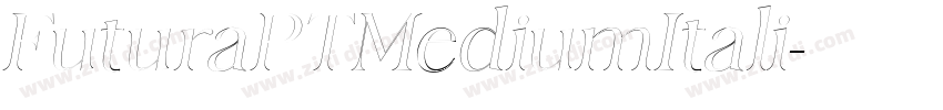 FuturaPTMediumItali字体转换