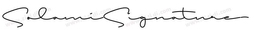 SolamiSignature字体转换