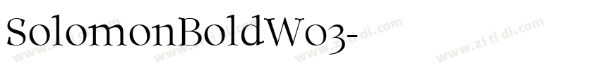SolomonBoldW03字体转换