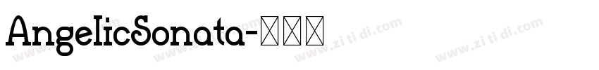 AngelicSonata字体转换