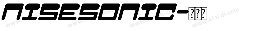 NiseSonic字体转换