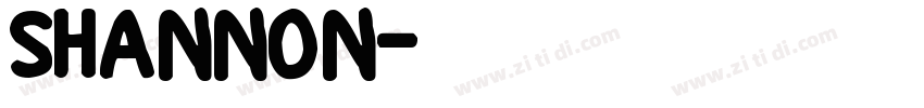 shannon字体转换