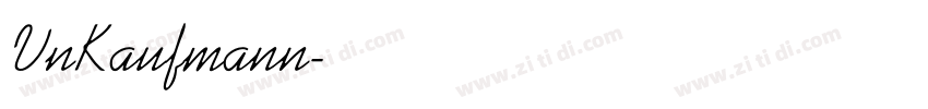VnKaufmann字体转换